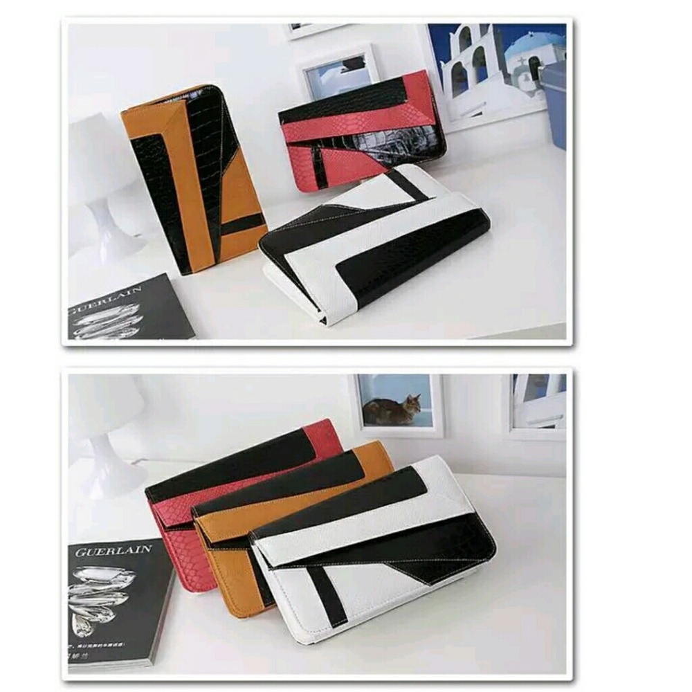 Envelop synthetic Alligator Skin clutch Handbag